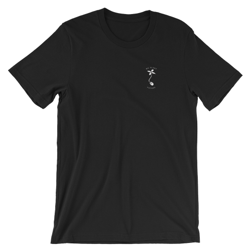 Weed t-shirt Black We Plant Future Left Chest