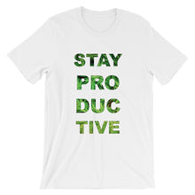 Weed t-shirt White Stay Productive