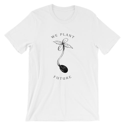 Weed t-shirt White We Plant Future Full Size