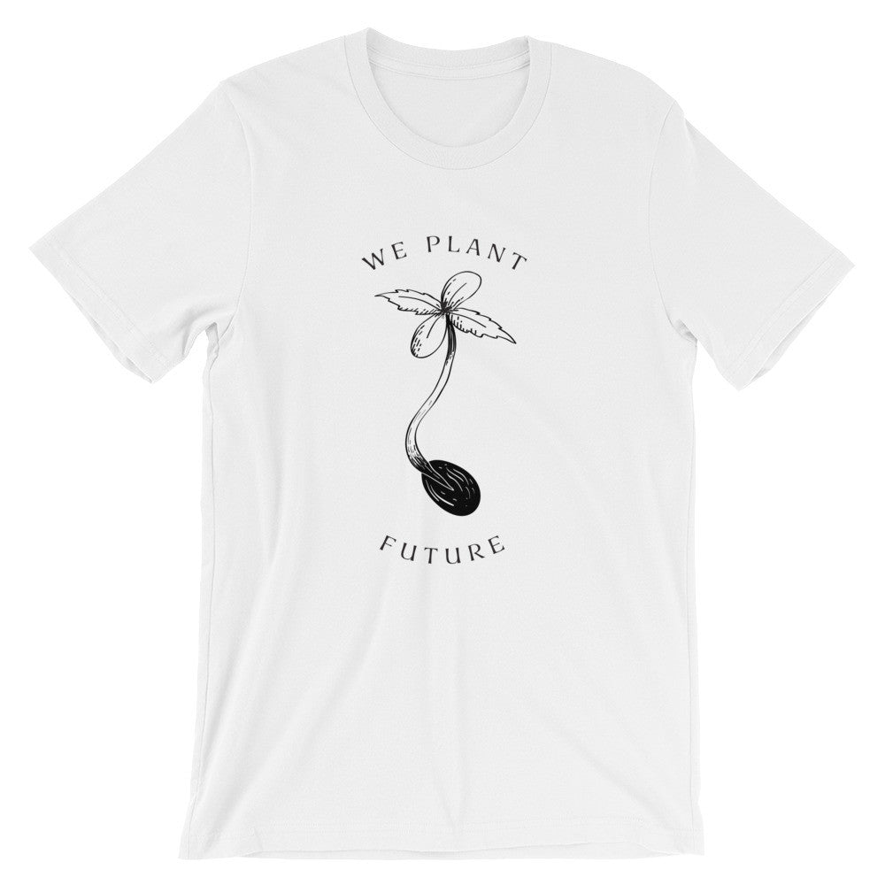 Weed t-shirt White We Plant Future Full Size